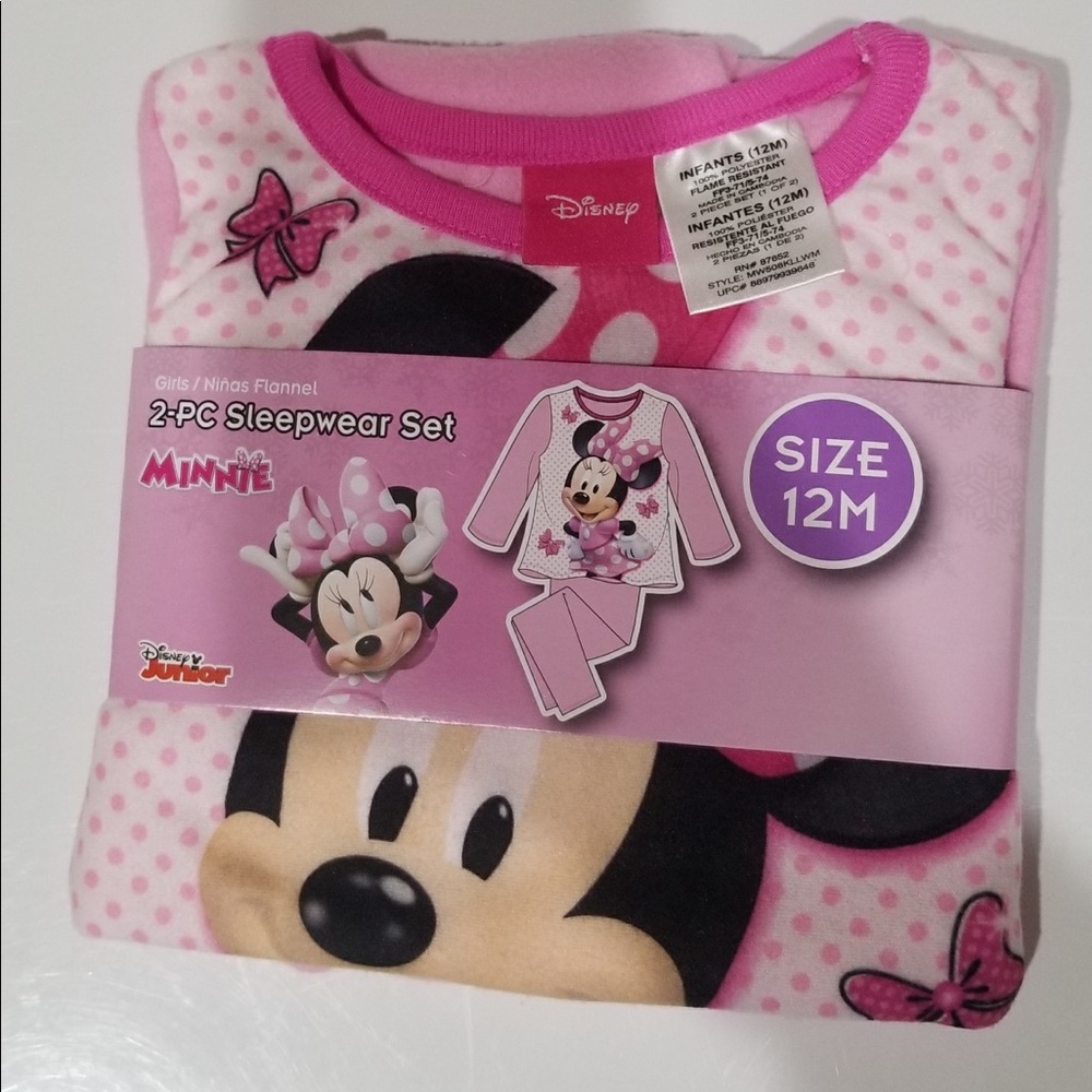 NWT Girls Minnie Mouse PJs